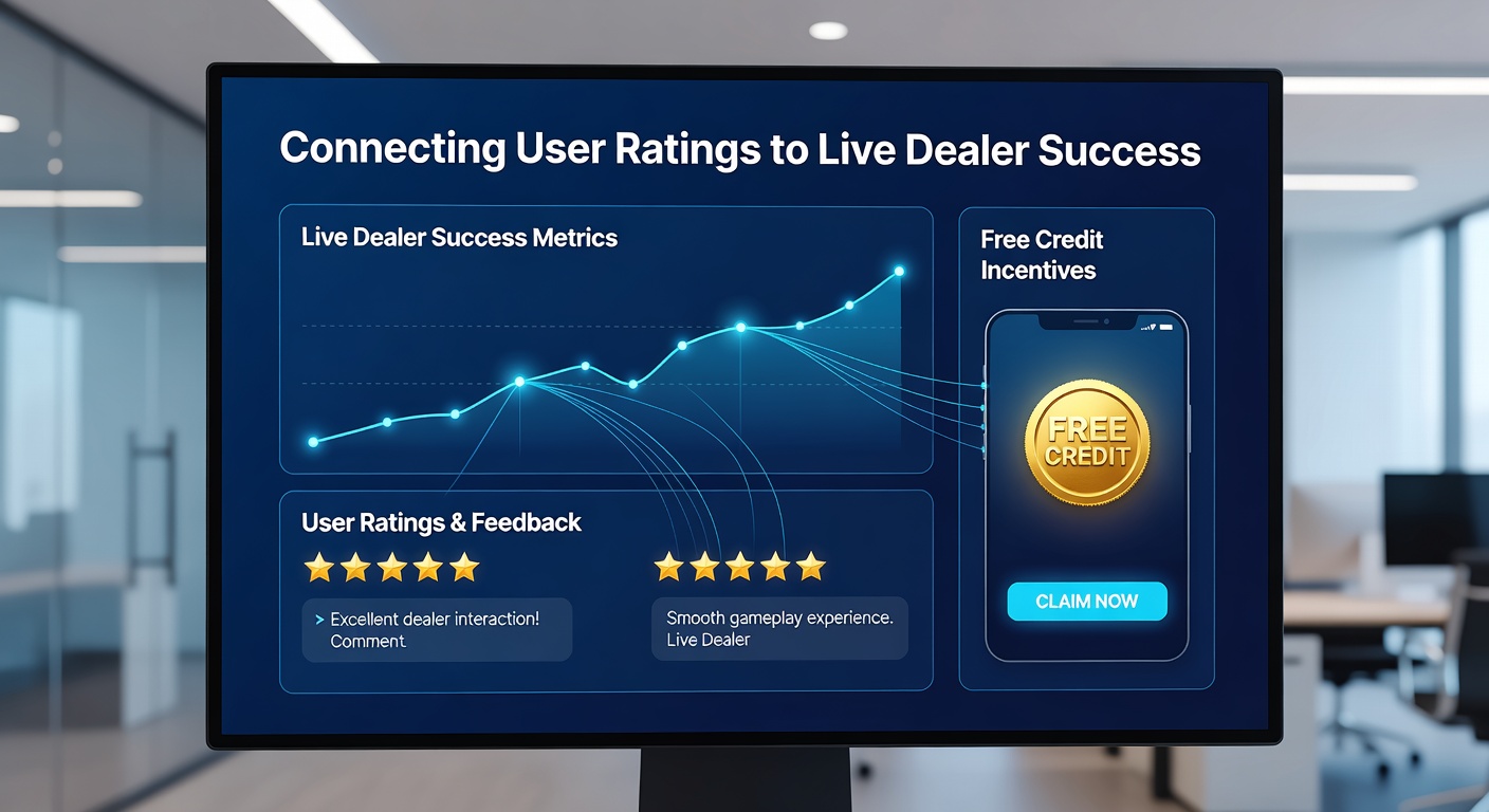 Analytics dashboard screenshot illustrating correlation between user ratings and live dealer engagement metrics in casino apps