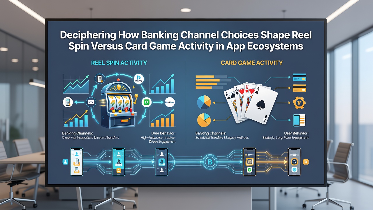 Data visualization comparing transaction speeds with reel spin and card game participation rates across mobile platforms