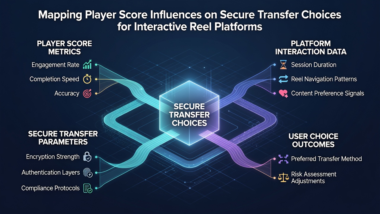 Data visualization of player score tiers mapped to secure transfer approval rates on reel platforms